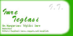 imre teglasi business card